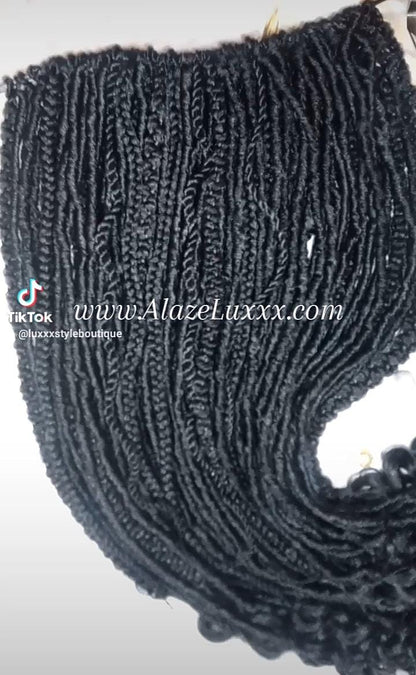 Hair Extensions Wavy Curly SE 75 Piece Kit Goth Mixed  Witch Boho Dread Braid Hair Textured Nordic Black Dreadlock 1b braids twist plaits