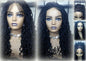 Goddess Locs Wig 4x4 Lace Closure w Baby Hairs Dread Wig Wavy Black Dreads Synthetic  Bohemian Gypsy Goddess Braids Dreads