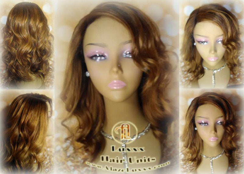 Virgin Hair Unit WIG Middle Free Part 16 Inch Lace Front Wigs Virgin Hair Lace Short Black Lace Closure Wigs straight Alopecia wig maker