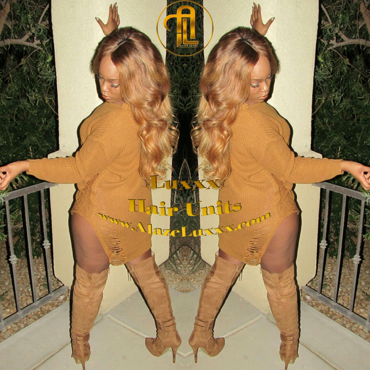 Blonde Auburn 27/30 Dark Roots Ombre 20 In' Straight Long Honey  Custom Color Virgin Hair Unit Lace FrontWigs Kim Khloe Kardashian Wig Look