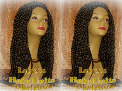 Box Braid Wigs Wig 18 NEW Natural Look! Amazon Braid Wig Handmade Large Medium Glueless Lace Finish! 18' Large Braiding Alopecia Wigs Braid
