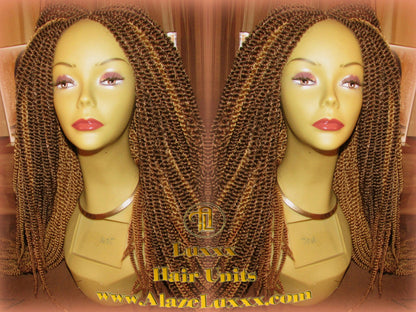 Kinky Honey Blonde #27 #4 Straight Long  22' 2Tone Brown! Russian Braids Carnival Hair Senegalese Twist Crochet Box Braid Braided Dred Lock