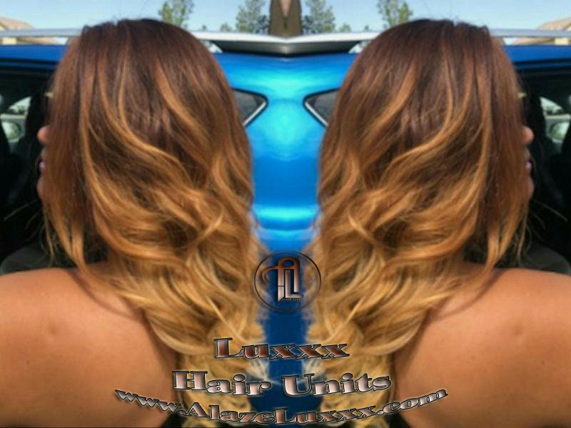 Brown Honey Blonde Ombre Highlights Balayage Colorist Wig Maker Virgin Hair Unit Wig Closure Blonde Wig 27 613 platinum dark roots Alopecia