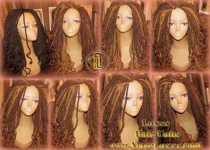 Kinky Marley Twist Wig 22' Long Blonde Bombshell  2Tone Brown Unit! Alternative Hair Senegalese Twist Crochet Box Braid Braided Dred Lock