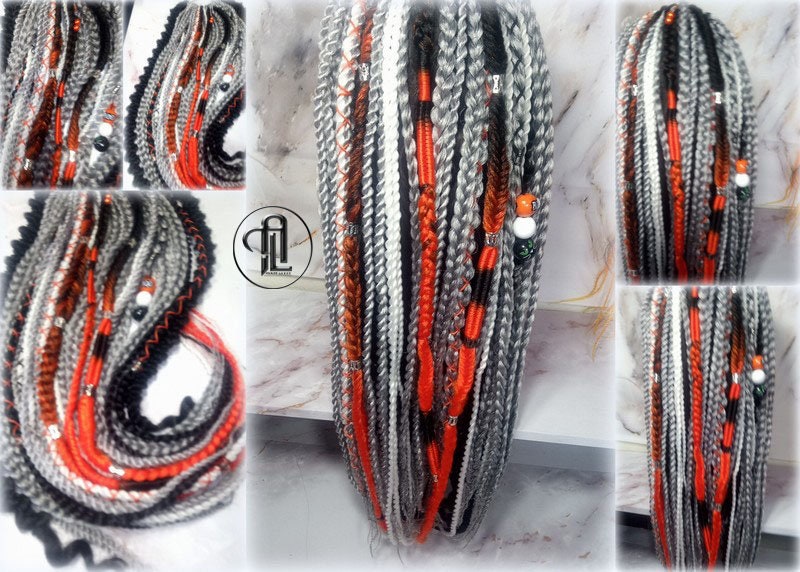 Halloween Ponytail Hair Accessories Hair Fall Extension Clipin Black Orange Hairband Hair Tie box braids hair scrunchie Pumpkin Ghost Scary
