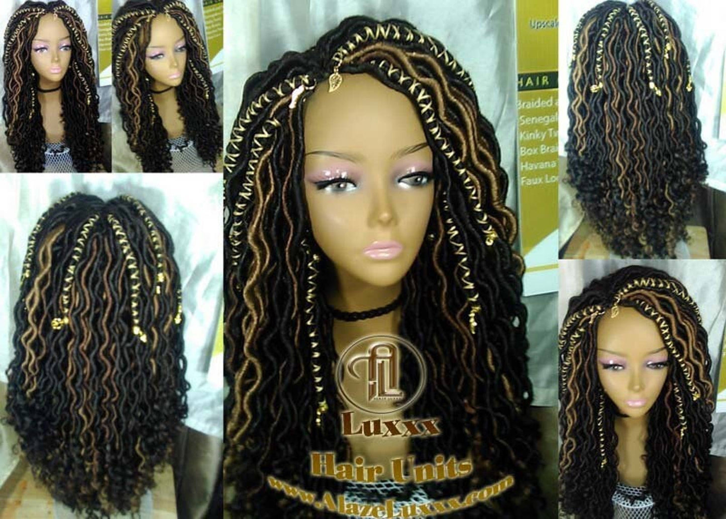 Long Braided Wigs Dread Wig Blonde 30 27 Black Wavy Goddess Faux Locs Honey Platinum DE SE Dred Lock Dread Gypsy Bohemian Boho Distress