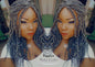 Passion Twist Mini Short Storm Small Fluffy Irregular Bomb  Passion Twist Hair Storm 44 51 Grey Gray Silver  Gypsy Bohemian Boho Water Wave
