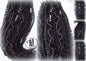 Black Single Ended SE 75 Piece Set Kit Goth Mixed Soft Witch Boho Dread Braid Hair Wraps Extensions Textured Natural Realistic
