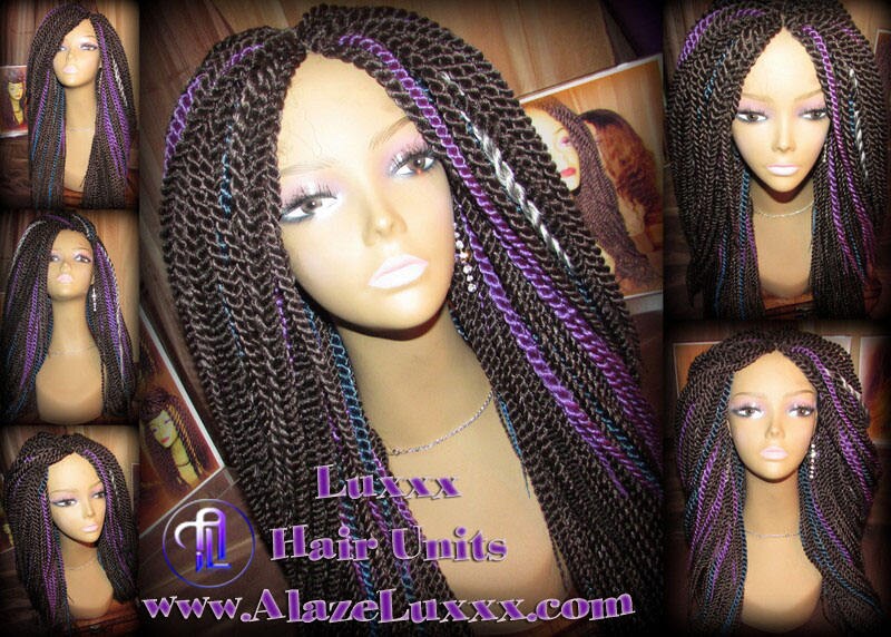 Senegalese Twist Wig 20' Straight Drop Galaxy Hair Unit! Alternative Kinky Marley Crochet Twist Box Braid Braided Dred Lock Braiding Wig