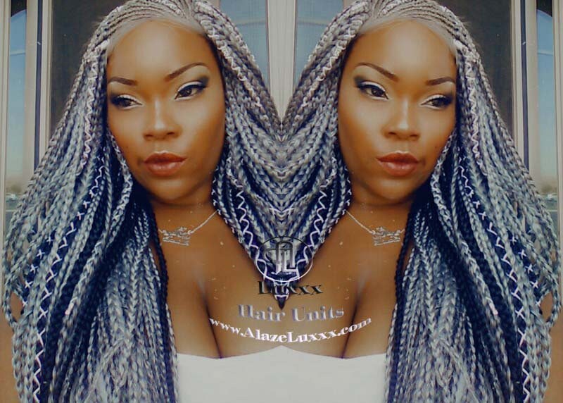 Fulani Goddess Braids Cornrow Silver 51 Black Lemonade Braid Wig French Braids Feed in Braids Box Braids Tribal African Beyonce