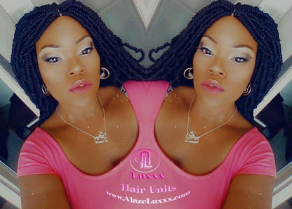 Passion Twist Black 1B Mini Small Fluffy Irregular Bomb  Twist Hair Spring Kinky Twist Bohemian Boho Water Wave Hair Passion twist hair