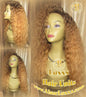 Ombre Highlights Balayage Wig Long Curly Virgin Hair Brown Blonde Lace Closure Blonde 30 27 613 platinum dark root Tight Kinky Curl Alopecia
