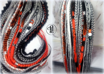 Halloween Ponytail Hair Accessories Hair Fall Extension Clipin Black Orange Hairband Hair Tie box braids hair scrunchie Pumpkin Ghost Scary