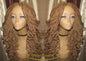 Blonde Straight Senegalese Twist Wig Unit Bombshell 18' Auburn 27 30 Curly Alopecia Natural Kinky Marley Crochet Braided Braiding Wig