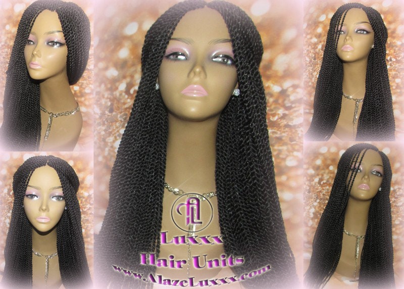 Senegalese Twist Wig Black 1B Long Straight Small Braided Twisted Wig Xpressions Braiding Hair Wig Black Wig Motown Tress Senegalese Twist