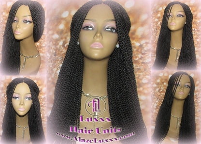 Senegalese Twist Wig Black 1B Long Straight Small Braided Twisted Wig Xpressions Braiding Hair Wig Black Wig Motown Tress Senegalese Twist