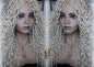 613 Blonde Goddess Faux Locs 14in Short Braid Wig Platinum White Blonde Marley Dred Lock Wig Gypsy Bohemian Boho Lace Part