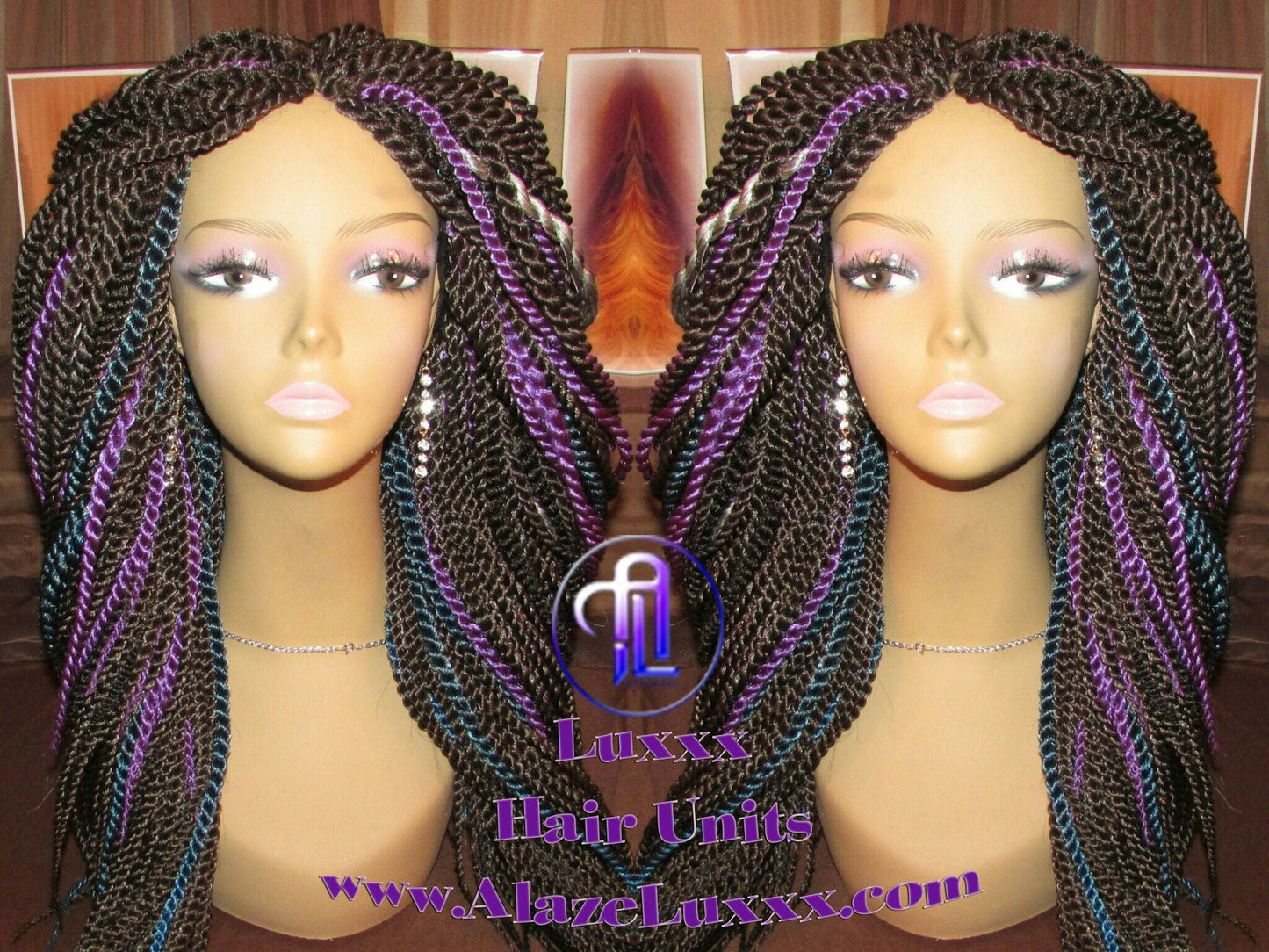 Senegalese Twist Wig 20' Straight Drop Galaxy Hair Unit! Alternative Kinky Marley Crochet Twist Box Braid Braided Dred Lock Braiding Wig