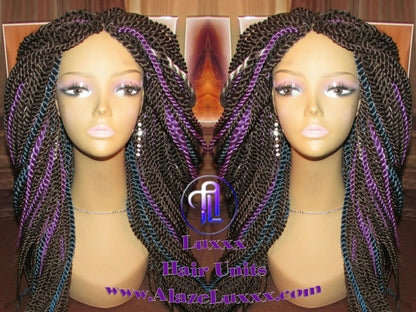 Senegalese Twist Wig 20' Straight Drop Galaxy Hair Unit! Alternative Kinky Marley Crochet Twist Box Braid Braided Dred Lock Braiding Wig