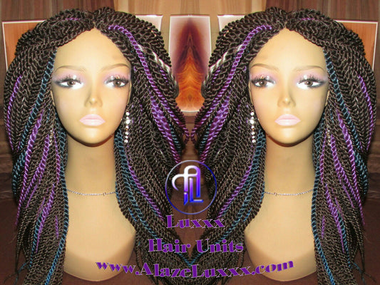 Senegalese Twist Wig 20' Straight Drop Galaxy Hair Unit! Alternative Kinky Marley Crochet Twist Box Braid Braided Dred Lock Braiding Wig