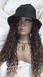 Bucket Hat Boho Goddess Locs  Ombre Brown Blonde Loc Wig Hat  Faux Locs Hat Wig  Dreads Locs Cap  Alopecia Chemo Hair Thinning Fisherman Hat
