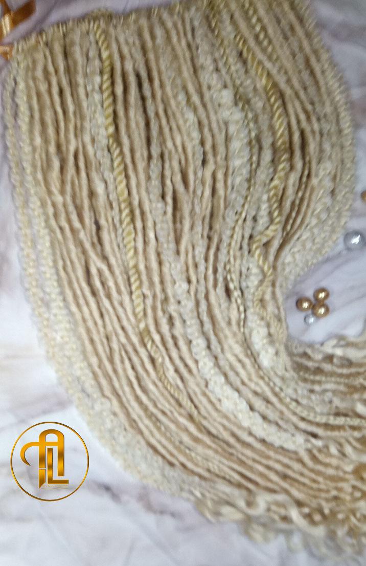 Blonde 613 Single End  SE 75 Piece Set Straight wavy dreads textured braid Bohemian synthetic dreadlock Soft Boho Dread Braid Hair Extension