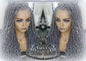 Lace Frontal Goddess Faux Dread Loc Lace Straight Storm Silver Grey Gray 44 51 Boho Gypsy Wavy Lock Crochet