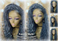 Lace Frontal Lace Front Straight Storm Silver Grey Gray 44 51 Platinum Gypsy Goddess Faux Dread Loc  Lock Crochet Freetress Model Model Wig