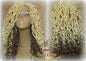 Platinum Blonde Honey Blonde Full Synthetic Dread Wig Few Criss-Crosses Wrapped Uni-Sex Wig Kawaii Gypsy Bohemian Boho Goddess Extensions