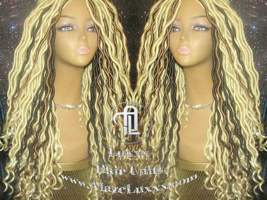 Synthetic Dreadlock Wig Hippy Goth Tribal Kawaii Platinum Blonde Gypsy Bohemian Boho Goddess Dreadlock Extensions Locs Dred Lock Gothic