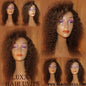 Deep Wave Virgin Unit 14 Inch NEW WIG Lace Front Curly Wavy Layered Quality HUMAN Hair Protective Style  Brazilian Malaysian or Peruvian