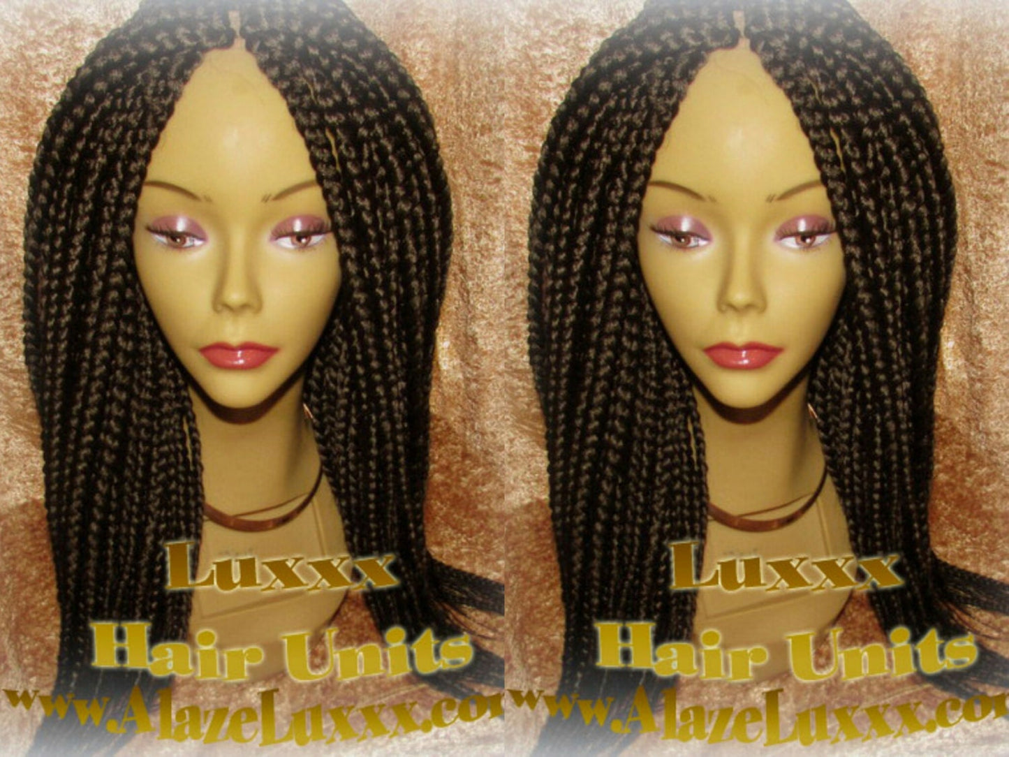 Box Braid Wig Unit 20 NEW Handmade Large Medium! Natural Look!  Glueless Lace Finish! 20' Large Amazon Braid Wig Hair Braiding Zillions HOT
