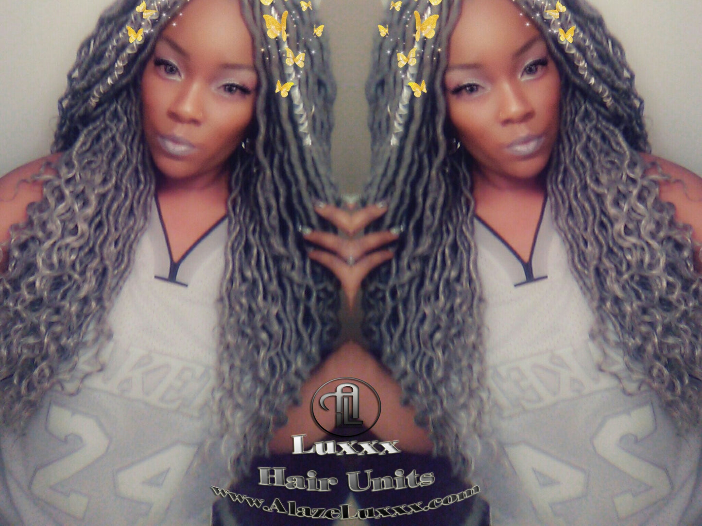 Silver Storm Hair Grey Gray 44 51 Platinum Festival Hair Braids Gypsy Passion Twist Goddess Faux Dread Locs Wig Unit Cosplay Crochet Braids