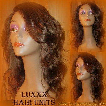 Virgin Hair Wig Unit Side Bang Free Part Lace Front Straight Hair Brown middle part Layered HUMAN Hair Extension Wigs Winter Cute Wigs