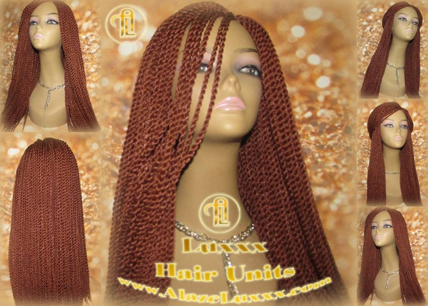 Small Braided Wig Senegalese Twist Wig 350 Long Straight Twisted Wig Xpressions Braiding Hair Ginger Sza Reddish Orange Copper Motown Tress