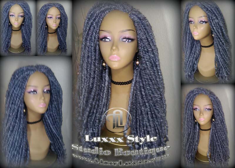 Big Large Fluffy Loc Wig Storm Silver Grey Gray 44 51 Gypsy Bohemian Boho Goddess Faux Dread Locs Wig Coplay Platinum Metallic Chrome Hair