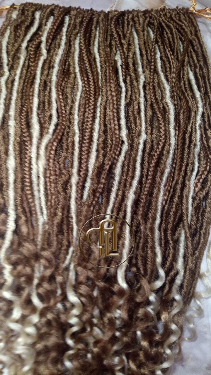 Single End blonde SE 75 Piece Set Straight wavy dreads textured braid Bohemian synthetic dreadlock Soft Boho Dread Braid Hair Extension