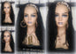 Headband Wig Long 20in Passion Twist Black 1B Mini Small Fluffy Irregular Bomb Spring Kinky Bohemian Boho Water Wave Hair twist hair