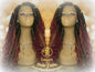 Ombre Goddess Locs Fire 530 Goddess Red Burgundy 1b Blonde 27  Marley Crochet Synthetic Dread Dred Loc Lock Wig Unit Braided Wavy Cosplay