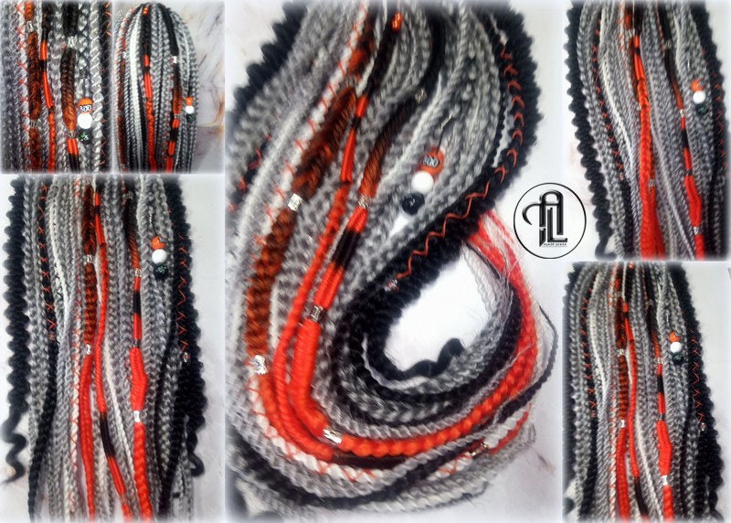 Halloween Ponytail Hair Accessories Hair Fall Extension Clipin Black Orange Hairband Hair Tie box braids hair scrunchie Pumpkin Ghost Scary