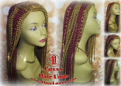 Fulani Cornrow Braid Wig French Braids Feed in Braids Box Braids Swim Wig Gym Wig Kardashian Fulani Beyonce Lemonade Tribal Goddess Braids