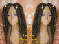 Straight Senegalese Twist Wig Unit! Medium Small Long Blonde Brown #4 #27 Crochet Twist Braided Wig 2tone honey blond hair charms wig maker