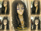 Lace Closure w Baby Hairs Faux Loc Wig 4x4  Dread Wig Wavy Black Dreads Honey Blonde 27 Synthetic Nu Goth Marley Dred Lock Bohemian Goddess