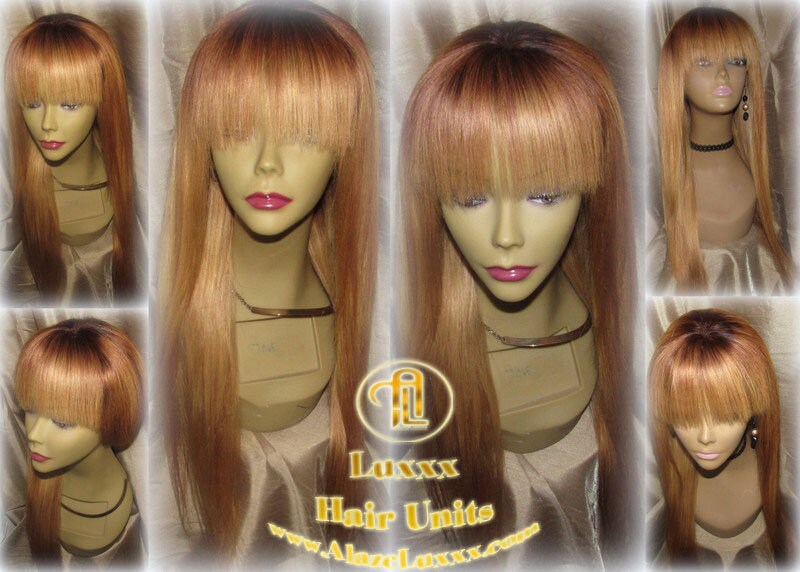 Blac Chyna Wig China Chinese Bangs Virgin Hair Honey Ombre Straight Hair Highlights Balayage Lace Blonde Wig 27 613 platinum dark roots