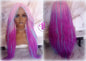 Ombre Pink Purple Blue 24 Inch Long Soft Senegalese Twist Ombre Braids Hair Synthetic Braiding Hair Extension Unicorn