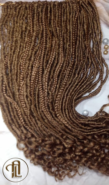 Straight Wavy Dread Single End honey blonde SE 75 Piece Set textured braid Bohemian synthetic dreadlock Soft Boho Dread Braid Hair Extension