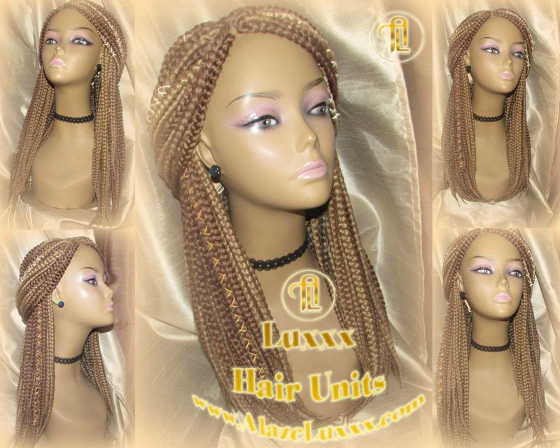 Box Braid Wig Blonde Brown Auburn 27 30 Poetic Justice Large Medium Braids Long Hair Accessories Ombre Braids Wig Two Tone. Braiding Hair