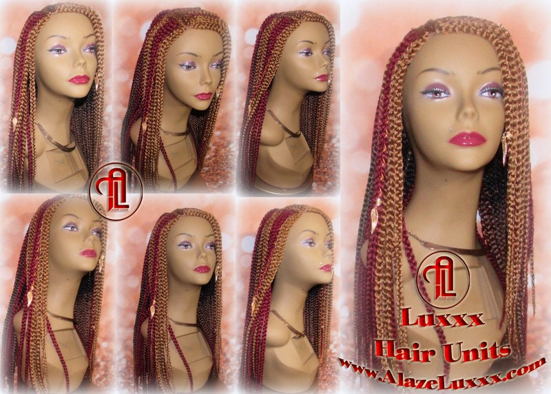 Fulani Cornrow Braid Wig French Braids Feed in Braids Box Braids Swim Wig Gym Wig Kardashian Fulani Beyonce Lemonade Tribal Goddess Braids