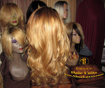 Blonde Wig 27 613 Balayage Blonde 20 In Dark Root Honey Straight Long Virgin Hair Painting 4x4 Lace Front Wigs Kim Khloe Kardashian Wig Look