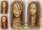 Senegalese Twist Wig Auburn '18 #30 NEW Natural Look! Handmade Unit! Glueless Lace Part! Medium Kinky Twists Box Braid Wigs Havana Straight